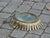 Gold Mid 20th Century Spanish Gilt Metal Semi-Flush Crown Chandelier with Stylized Foliage For Sale - Image 8 of 12