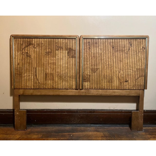 Gorgeous unique vintage queen/full headboard by American of Martinsville. In great pre-loved condition with no functional...