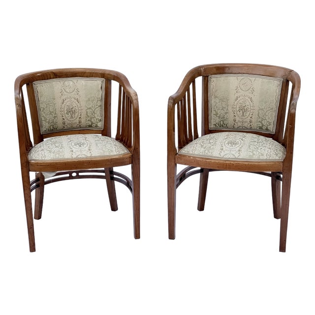 Vienna Secession Armchairs by Josef Maria Olbrich, Austria, 1900s, Set of 2 For Sale