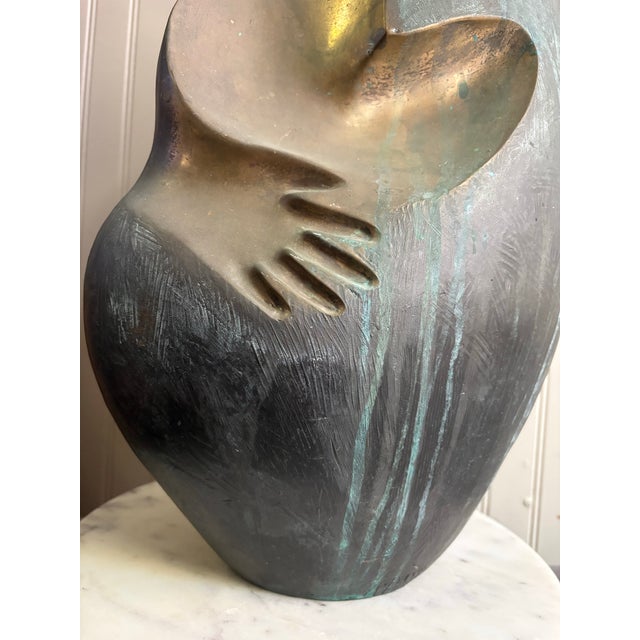 Rare Angelo Basso Bronze Sculpture “Mother and Child” Limited Edition Viii/Ix For Sale In Aspen - Image 6 of 11