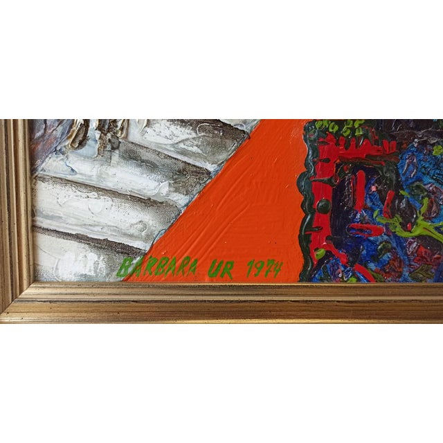 Barbara Urszula Piwarska, Composition, Oil on Canvas, 1970s For Sale - Image 7 of 17