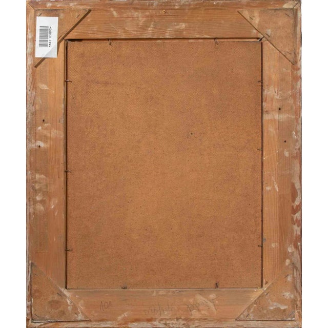 Miloslava Vrbova-Štefková, Snowy Street in Czech Republic, Oil Painting, Mid-20th Century For Sale - Image 4 of 5