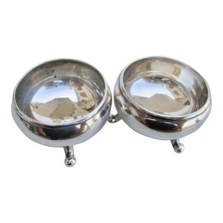Christofle Silver Plate Saltcellar - A Pair of 2 For Sale