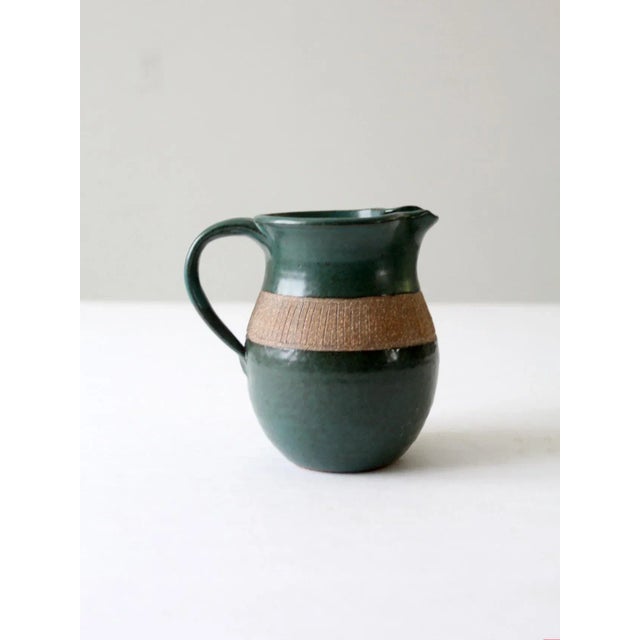 Vintage Studio Pottery Pitcher For Sale - Image 4 of 12
