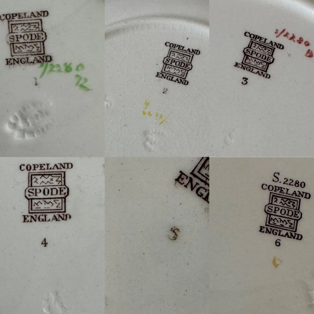 1950s Copeland Spode England Alden Daisy-Embossed Earthenware Lunch Plates- Set of 20 For Sale - Image 11 of 12