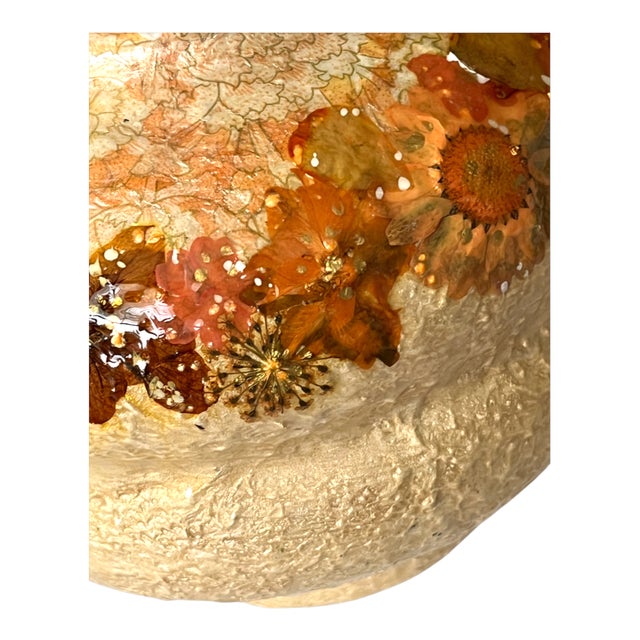One-of-a-kind sculptural vase, an artist studio original and a statement piece, with a clear glass top set into a stacked,...