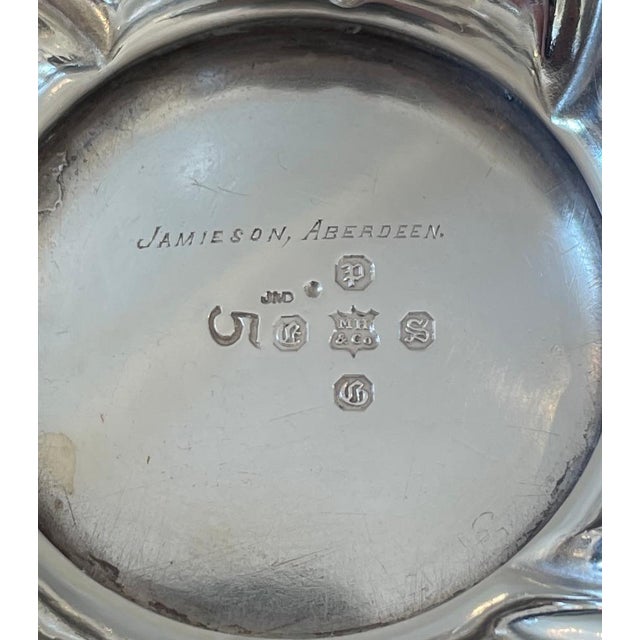 Fine quality English Rococo-style 6-piece Martin Hall & Co. silver plate tea/coffee set with associated tray. Large tray...