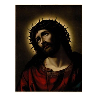 German Devotional Press, Ecce Homo, 1899 Chromolithograph on Paper For Sale