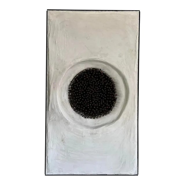 Modern " Convergence of Order and Chaos" Mixed-Media Wall Sculpture For Sale