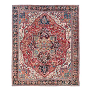 Galerie Shabab Collection Early 20th Century Persian Heriz Room Size Carpet For Sale
