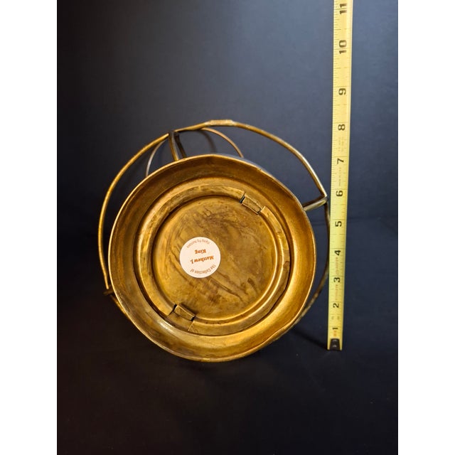 Antique Brass Onion Globe Ship Marine Lantern Sherwoods Burner C. 1870s Matthew J King Provenanceer For Sale - Image 15 of 17