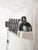 Industrial Black Scissor Wall Lamp with Extendable Harmonica from Adem, Netherlands, 1940s For Sale - Image 4 of 13