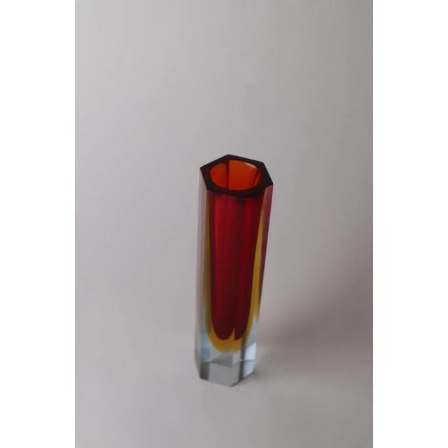 Flavio Poli Red Vase attributed to Flavio Poli for Seguso For Sale - Image 4 of 7