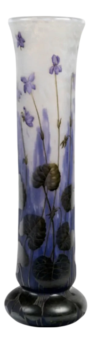 Violets Vase from Daum, 1905