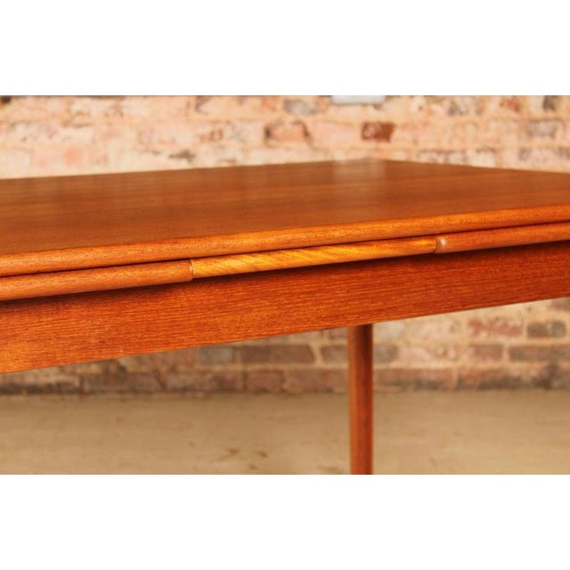1970s Mid-Century Danish Extending Dining Table in Teak, 1970s For Sale - Image 5 of 12