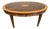 Stickley Traditional Oval Hepplewhite Coffee Table With Intricate Inlay, Mahogany and Various Other Exotic Woods For Sale
