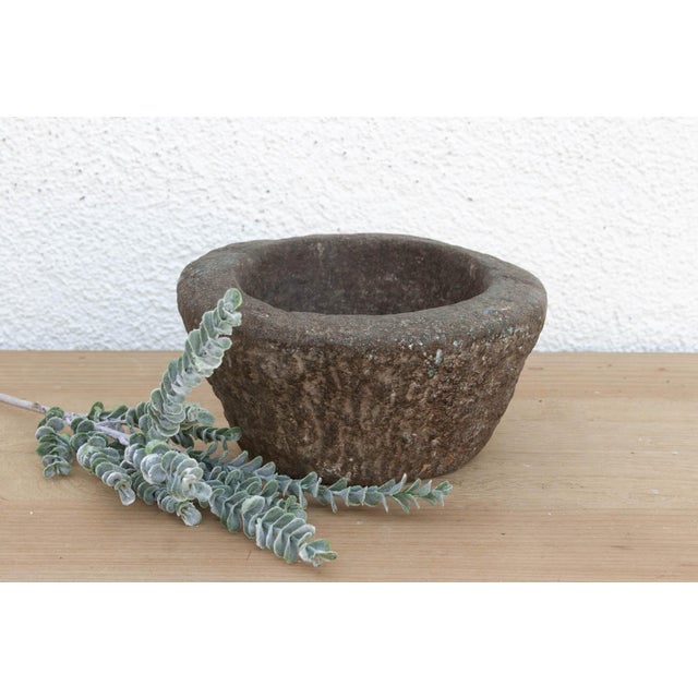 Old World Stone Mortar Bowl For Sale In Los Angeles - Image 6 of 6