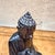 Brown Hand-Carved Wooden Buddha Meditation Statue Folk Art For Sale - Image 8 of 13