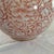 Used Hand Painted Vase From Thailand With 24k Gold Trim Work Coral Color Flowers. Condition is "Used" but good condition.