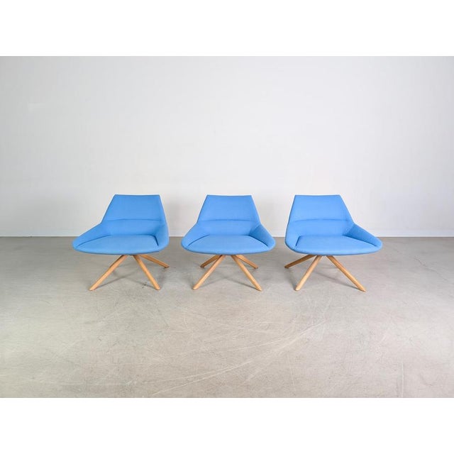 Beautiful set of three lounge chairs from the renowned Spanish manufacturer Inclass. These chairs are characterized by...