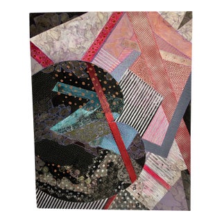 The Reunion of Heart & Towers by Woodstock Artist September Heart Large Abstract Oil on Canvas Painting For Sale