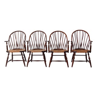 Vintage Windsor Armchair Set of 4 For Sale