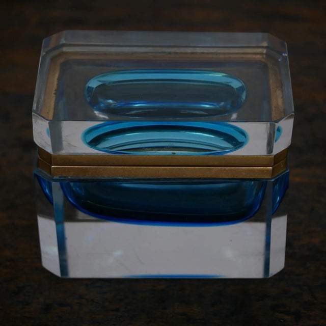 1960s Submerged Murano Glass Box by Alessandro Mandruzzato, 1960s For Sale - Image 5 of 11