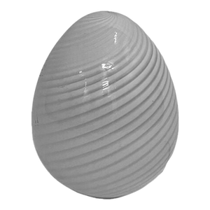 Mid-Century Modern Vetri Murano Swirl Glass Egg Lamp
