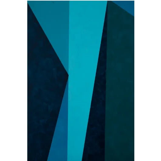 Contemporary Blue - "Dreamscape" Series No. 05, Contemporary Geometric, Large Canvas Art Print For Sale - Image 3 of 9
