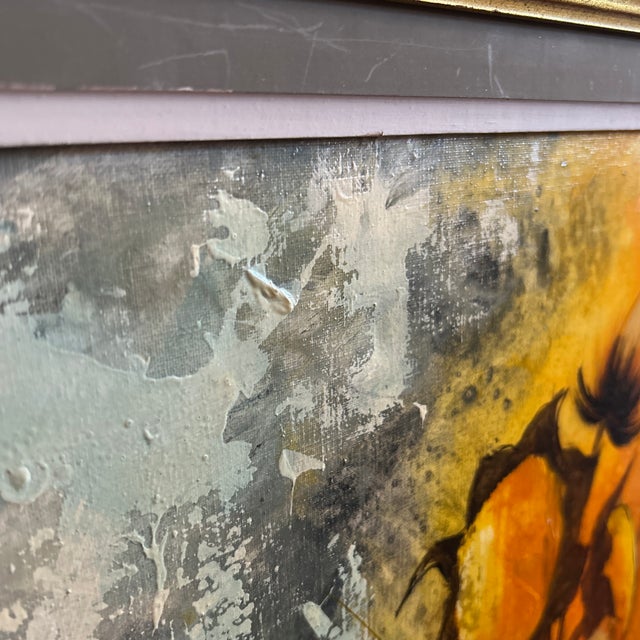 Paint Mid 20th Century Original Oil Painting by Paul Maurice Chevalier For Sale - Image 7 of 8