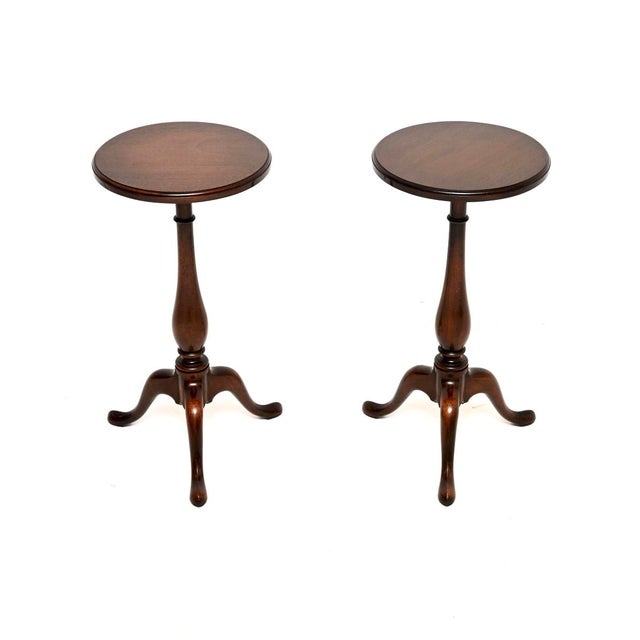 Brown Georgian Wine Tables, 1950s, Set of 2 For Sale - Image 8 of 8
