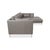 Gray Grey Leather Corner Sofa with Chrome Feet from Gutmann Factory For Sale - Image 8 of 12