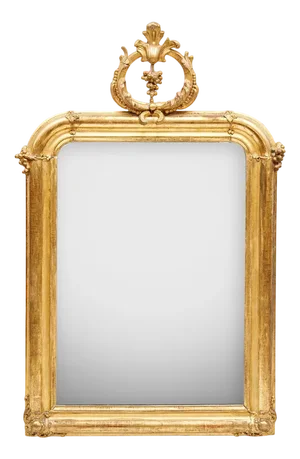 Louis Philippe Mirror with Grapes Crest