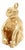 Vintage English 9ct. Gold Figural Monkey or Chimpanzee Charm for a Bracelet For Sale