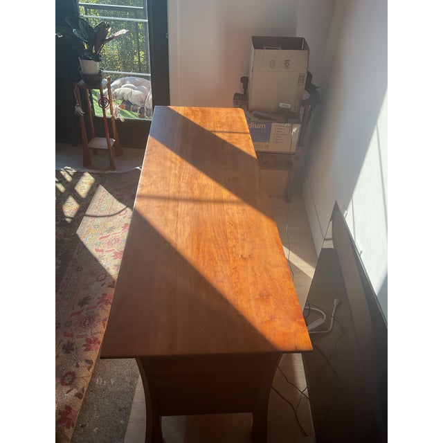 Hardwood Artisans Waterfall Tv Console For Sale - Image 15 of 16