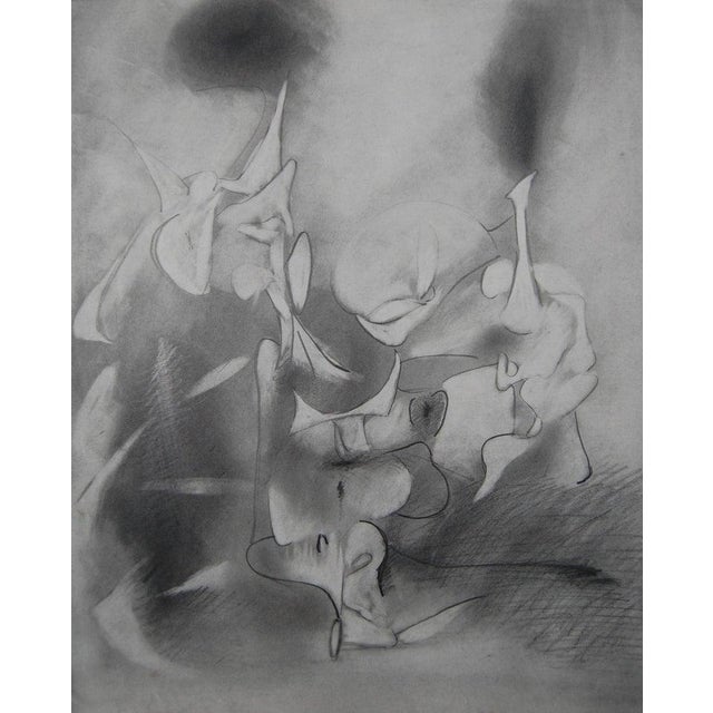 Daniel Ketelhut, "Graphite Study for the Ritual", Abstract Drawing on Paper, Framed For Sale - Image 4 of 4