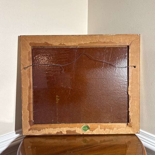 Wood 19th Century Italian Landscape Oil Painting ~ Framed Unknown Artist For Sale - Image 7 of 11