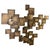 Dutch Brutalist Textured Bronze Wall Relief, 1960s For Sale - Image 9 of 9