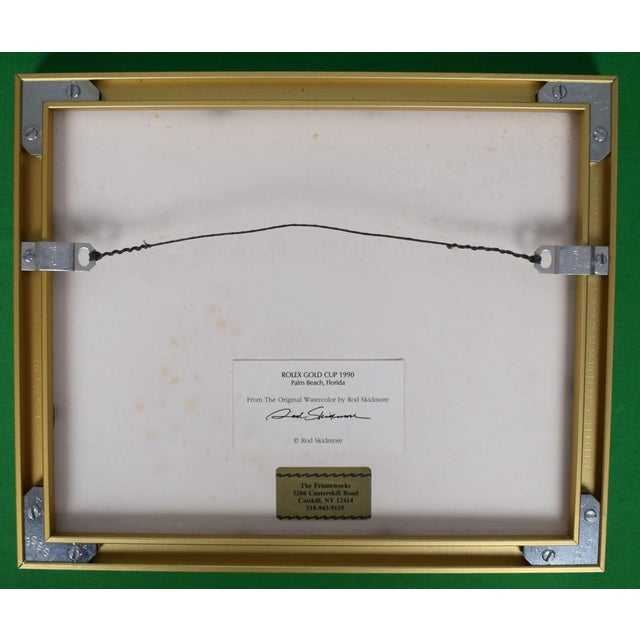 Print Sz: 4 3/4"H x 6 1/2"W 1/10 AP (Artist's Proof) Frame Sz: 9"H x 10 3/4"W w/ gold metal frame w/ verso label: From the...