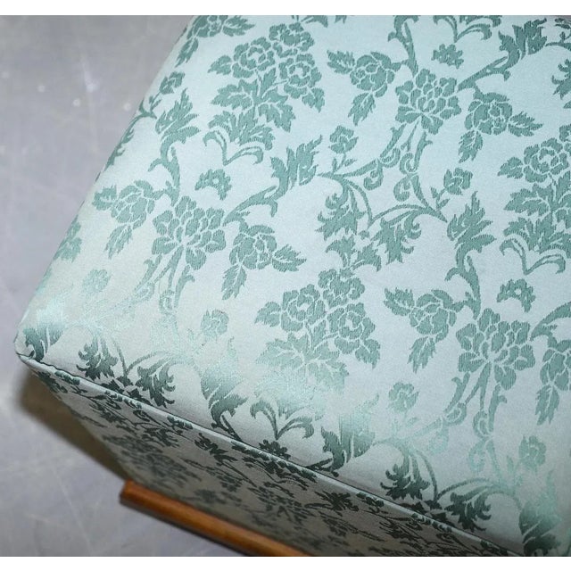 Silk Victorian Style Footstool For Sale - Image 4 of 15