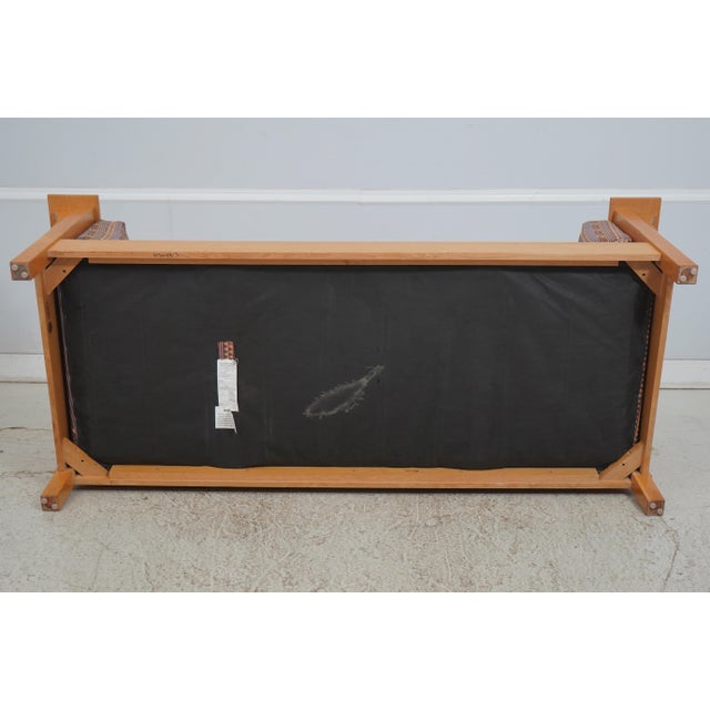 Stickley Mission Oak Prairie Settee Sofa For Sale - Image 16 of 18