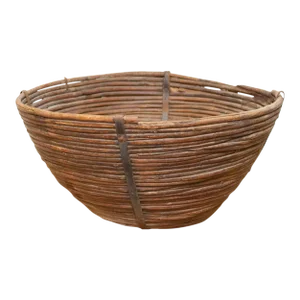 Large Wicker Vegetable Basket-Kurseong