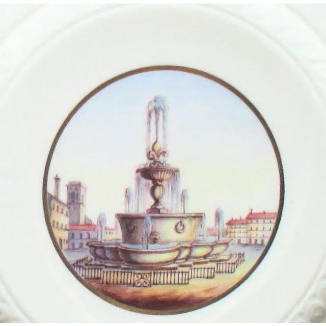 Vintage Richard Ginori Fountains of Rome Limited Production Plates- Set of 4 For Sale - Image 12 of 13