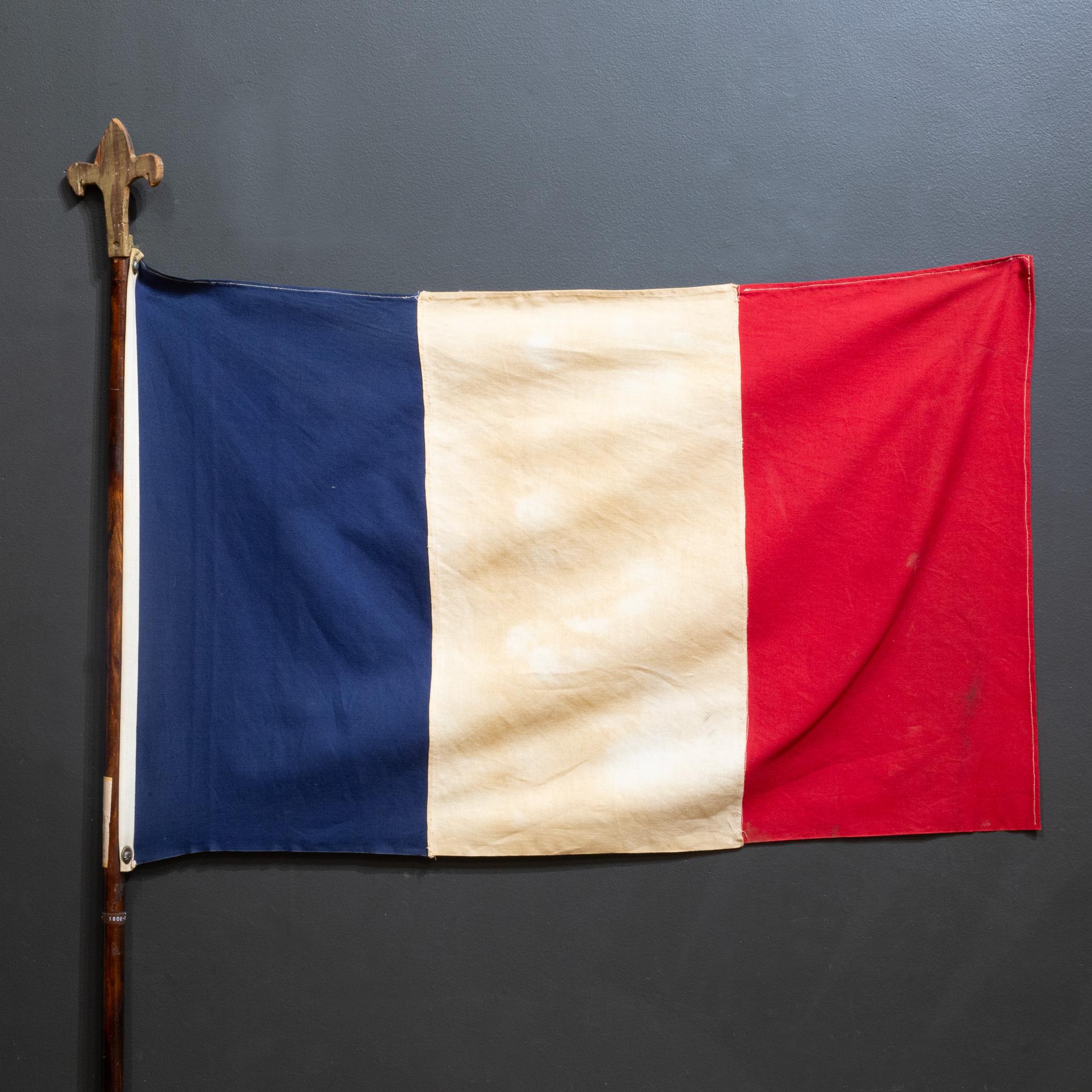 Antique French Flag With Fleur-De-Lis C.1800 | Chairish