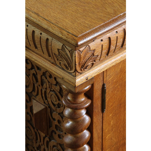 Mid-Century Danish Hand-Crafted Sculptural Oak Desk, 1960s For Sale - Image 17 of 18