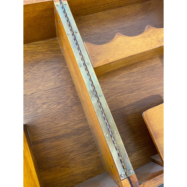 1980s Wooden Faux Books Exterior Hidden Decanter Holder For Sale - Image 10 of 12