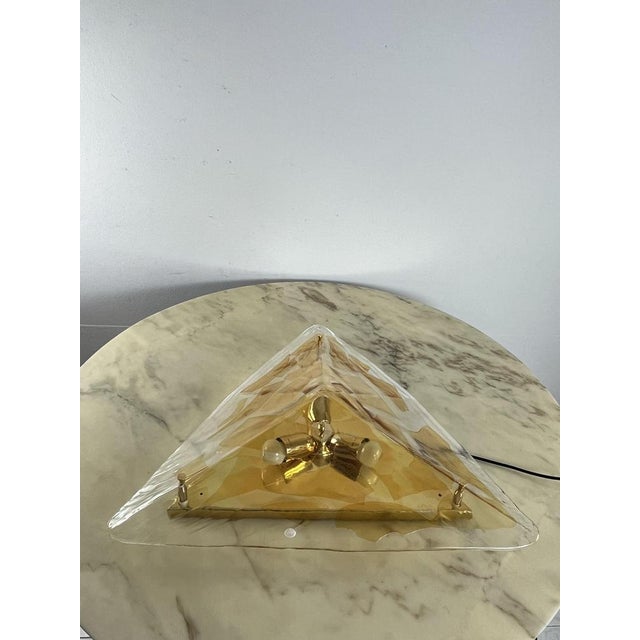 Large Triangular Wall Lamp in Murano Glass from La Murrina, 1980s For Sale - Image 18 of 18