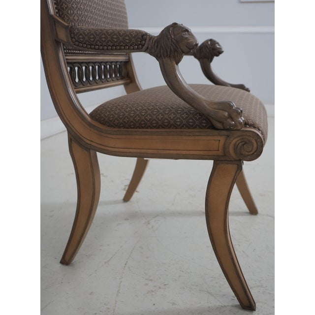 Pair Ferguson Copeland Regency Lionhead Armchairs For Sale In Philadelphia - Image 6 of 18