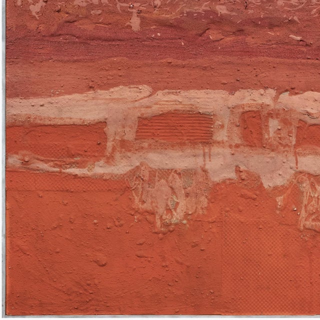 Abstract 'Sun Glow' by Lundy Siegriest, Mid-Century Large Abstract in Saffron and Rust, San Francisco Bay Area For Sale - Image 3 of 10