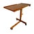 Chestnut Mid 20th Century Danish Teak Wood Adjustable Side Table/Music Stand/Lectern by Furbo Spottrup For Sale - Image 8 of 16